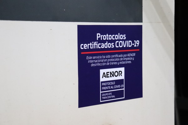 Trenes del Grupo EFE obtienen certificaci贸n internacional que garantiza efectividad de sanitizaci贸n